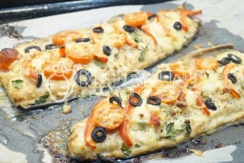 Горбуша, запеченная с овощами в духовке. 04