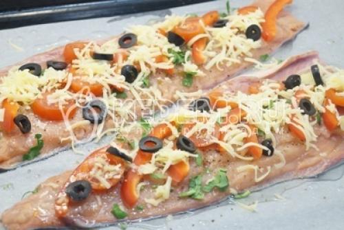 Горбуша, запеченная с овощами в духовке. 03