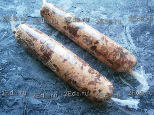 Колбаса из куриной печени в домашних условиях. 05