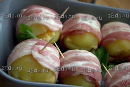 Картофель в беконе, запечённый в духовке. 03 Картофель в беконе, запечённый в духовке. 03