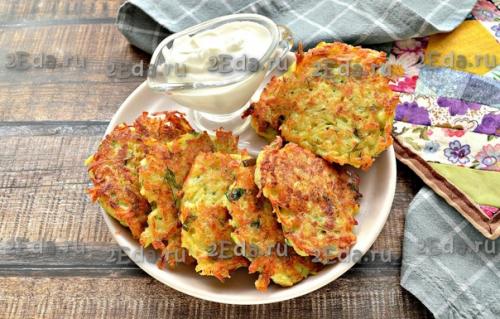 Картофельные драники с сыром на сковороде. 07