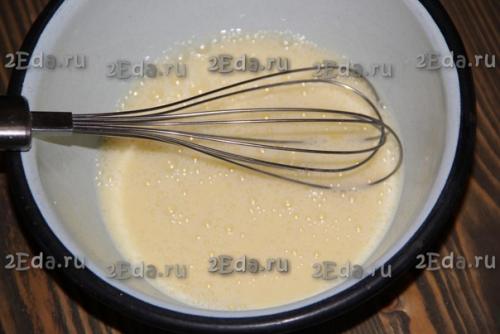 Салат с яичными блинчиками и курицей. 02