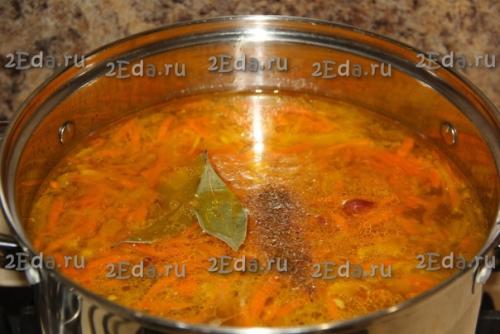 Щи из квашеной капусты с консервированной фасолью. 04 Щи из квашеной капусты с консервированной фасолью. 04