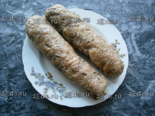 Колбаса из куриной печени в домашних условиях. 07