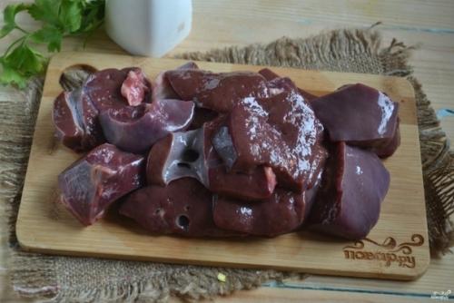 Гуляш из печени со сметаной. 02 Гуляш из печени со сметаной. 02