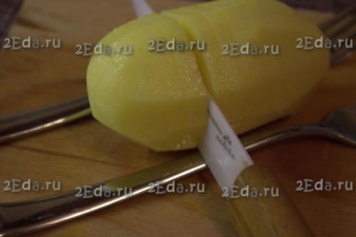 Картошка - гармошка с беконом в духовке. 02