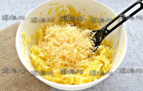 Картофельные драники с сыром на сковороде. 02