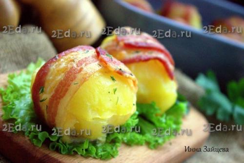 Картофель в беконе, запечённый в духовке. 05 Картофель в беконе, запечённый в духовке. 05