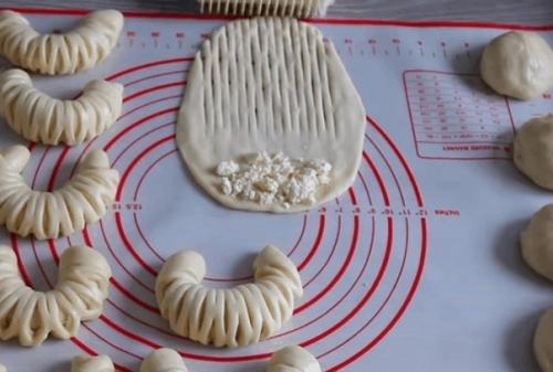 Рогалики с творогом. 05