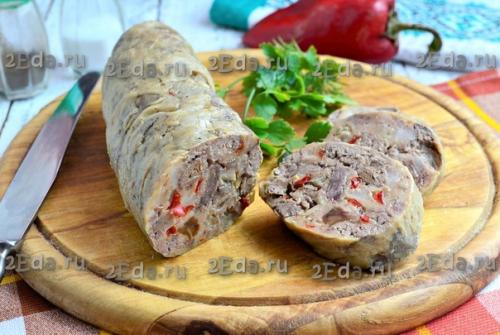 Колбаса из куриной печени в домашних условиях. 08