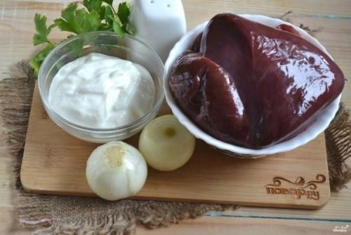 Гуляш из печени со сметаной. 01 Гуляш из печени со сметаной. 01