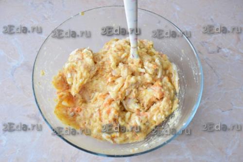 Рыбные котлеты с плавленным сыром. 06