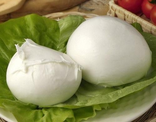 Домашняя моцарелла.  На 2 порции: