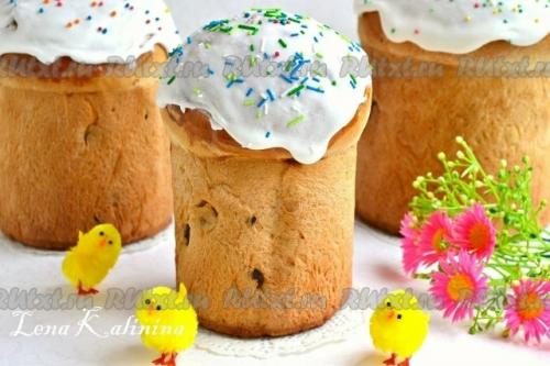 Рецепт быстрого пасхального кулича.

