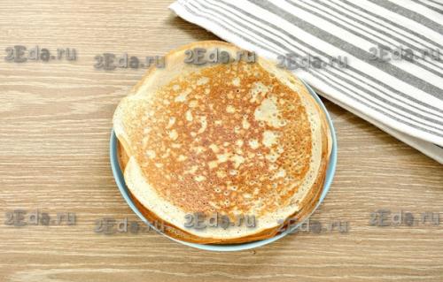 Блины на питьевом йогурте. 07