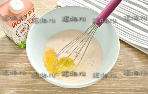 Блины на питьевом йогурте. 01