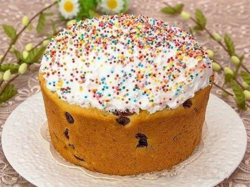 Пасхальный кулич на сметане. 01 Пасхальный кулич на сметане. 01
