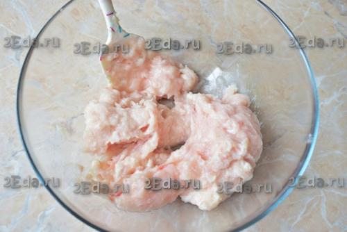 Рыбные котлеты с плавленным сыром. 02