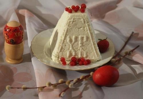 Творожная пасха со сгущенкой.

