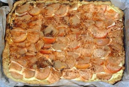 Очень вкусный песочный пирог Яблочный Спас с творожно - яблочной начинкой и верхушкой - безе. 04 Очень вкусный песочный пирог Яблочный Спас с творожно - яблочной начинкой и верхушкой - безе. 04