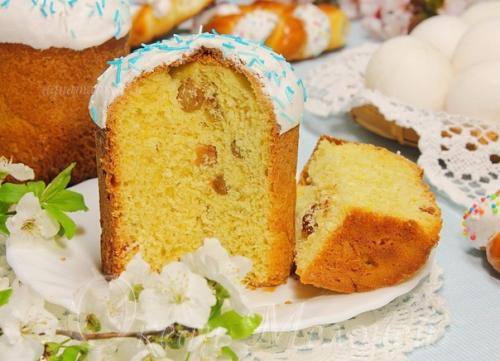 Кулич пасхальный на желтках. Кулич пасхальный на желтках.