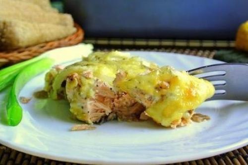 Горбуша, запечённая под сыром. 07