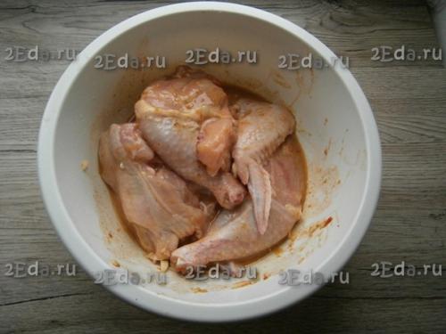 Курица, запеченная с медом и горчицей. 03