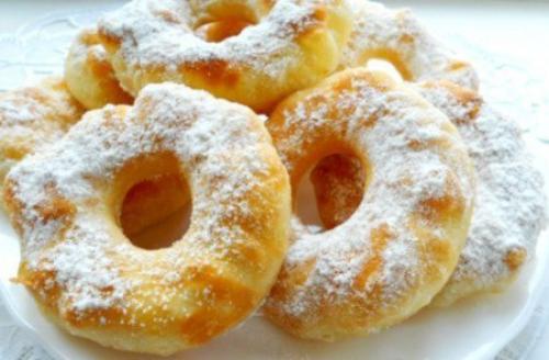 Пончики на кефире. Пончики на кефире.