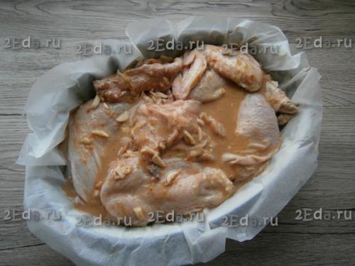 Курица, запеченная с медом и горчицей. 04