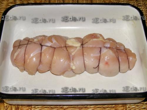 Пастрома из куриного Филе в духовке. 05 Пастрома из куриного Филе в духовке. 05