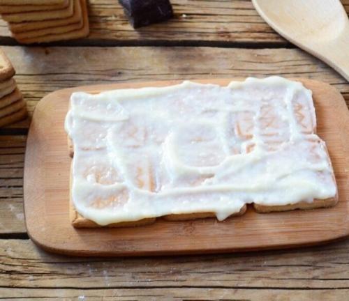 Торт из печенья с заварным кремом. 07