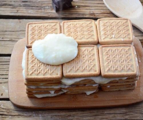 Торт из печенья с заварным кремом. 08