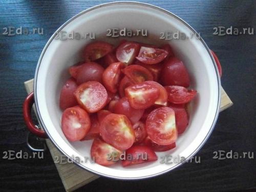 Салат из помидоров по-корейски. 01