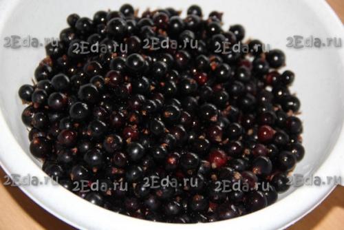 Рецепт чёрной смородины с апельсином, протёртых с сахаром. 01