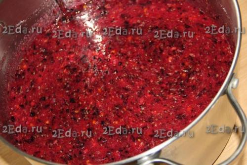 Рецепт чёрной смородины с апельсином, протёртых с сахаром. 06