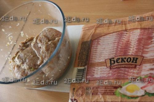 Шашлык с беконом на мангале. 05 Шашлык с беконом на мангале. 05