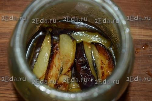 Баклажаны с болгарским перцем и чесноком на зиму. 03