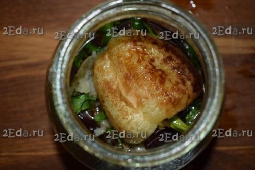 Баклажаны с болгарским перцем и чесноком на зиму. 05