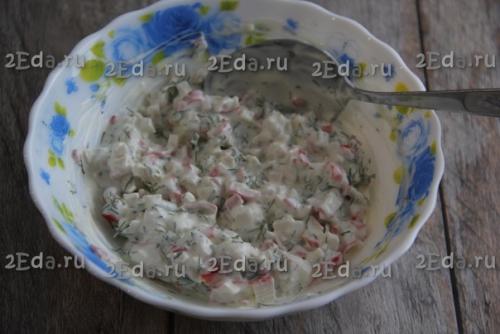 Соус из крабовых палочек. 04