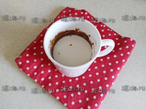 Шоколадный кекс в кружке в микроволновке. 04 Шоколадный кекс в кружке в микроволновке. 04