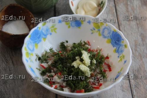 Соус из крабовых палочек. 02