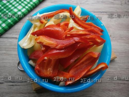 Болгарский перец с чесноком на зиму. 02 Болгарский перец с чесноком на зиму. 02