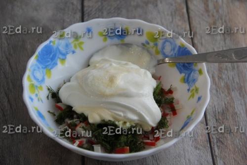 Соус из крабовых палочек. 03