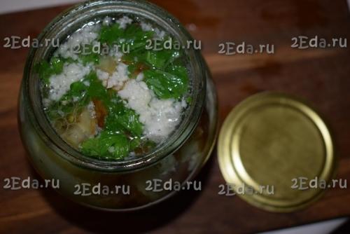 Баклажаны с болгарским перцем и чесноком на зиму. 06