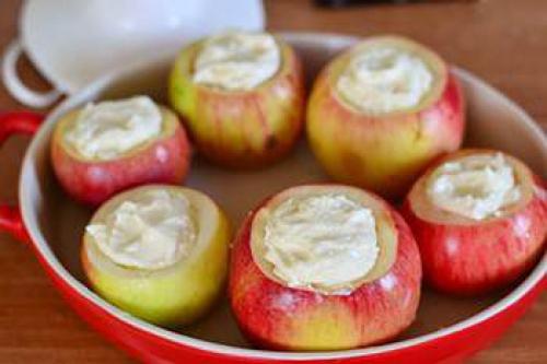 Печеные яблоки с творогом. 03 Печеные яблоки с творогом. 03