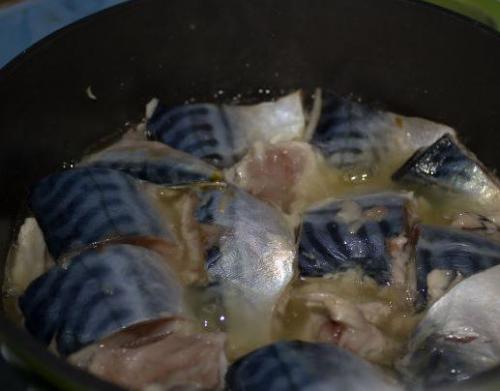 Скумбрия с овощами в сметанном соусе. 01