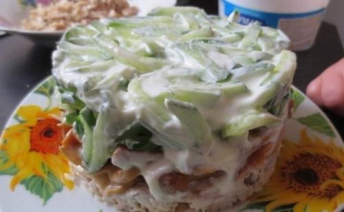 Салат с корейской морковью и грибами. 07