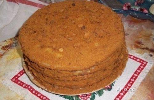 Медовик с заварным кремом - нежный, пропитанный, большой. 03 Медовик с заварным кремом - нежный, пропитанный, большой. 03