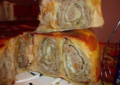 Пирог Лаваш в заливке. 03 Пирог Лаваш в заливке. 03