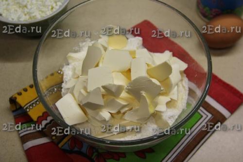 Творожные рогалики с ореховой начинкой. 01 Творожные рогалики с ореховой начинкой. 01